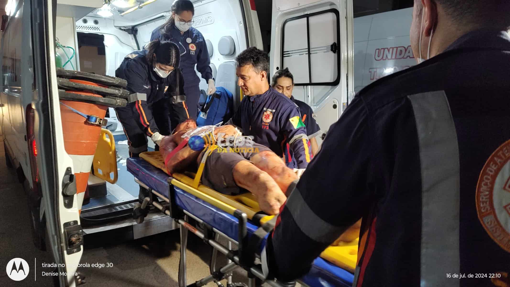 Na Capital,, enteado esfaqueia padrasto após tentativa de agressão à mãe