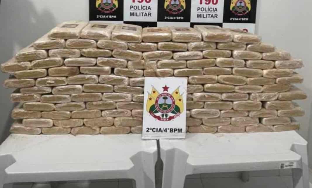 Policiais Militares do 4 ° batalhão apreende  116 quilos de maconha