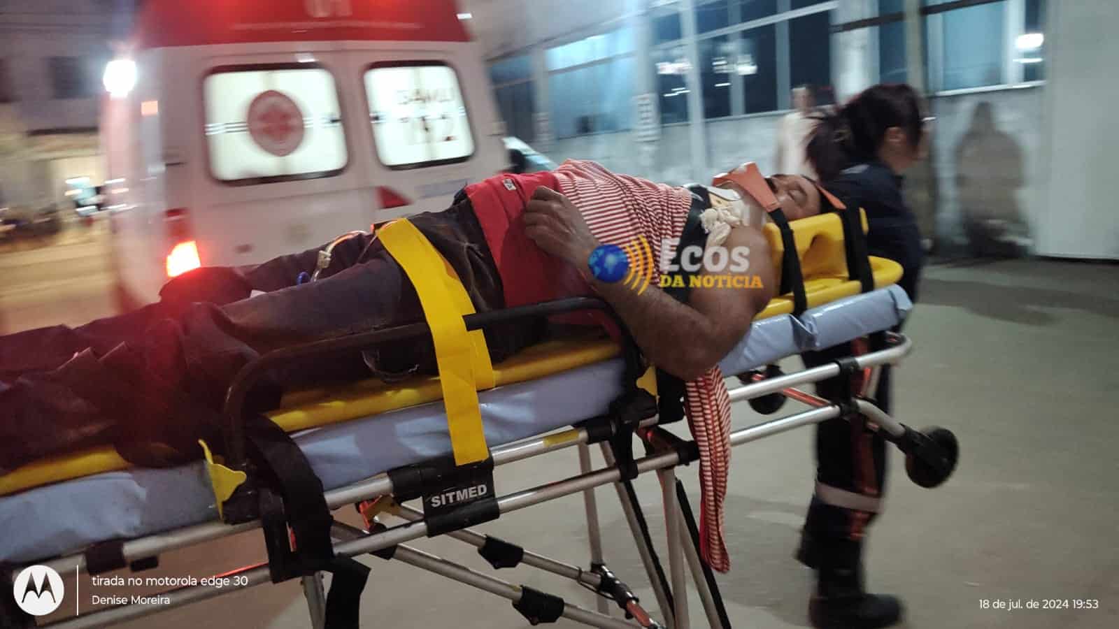 Casal sofre queda de motocicleta na Zona Rural de Xapuri