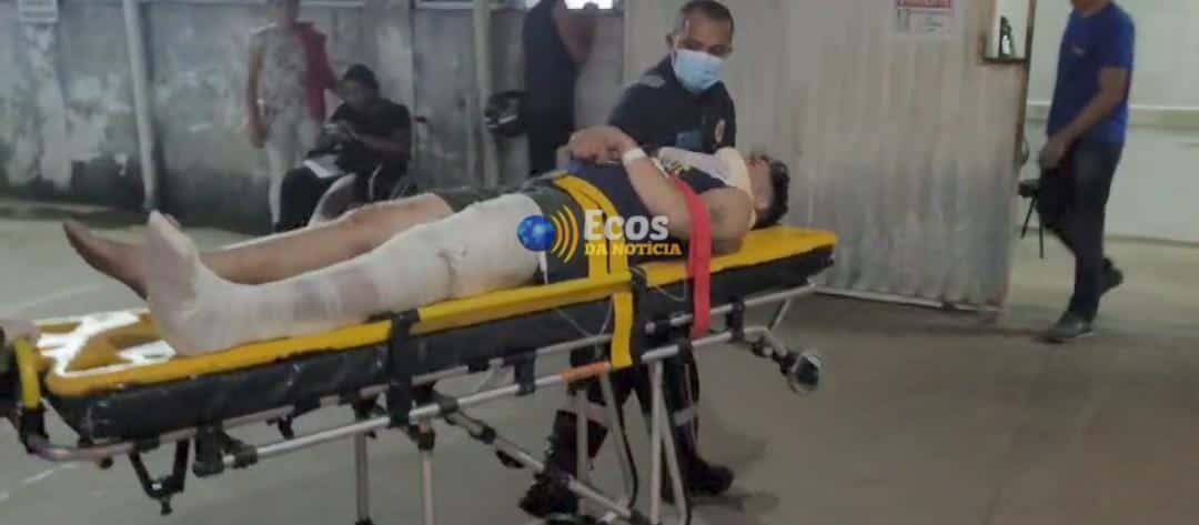 Acidente de motocicleta no bairro Montanhês deixa mulher ferida