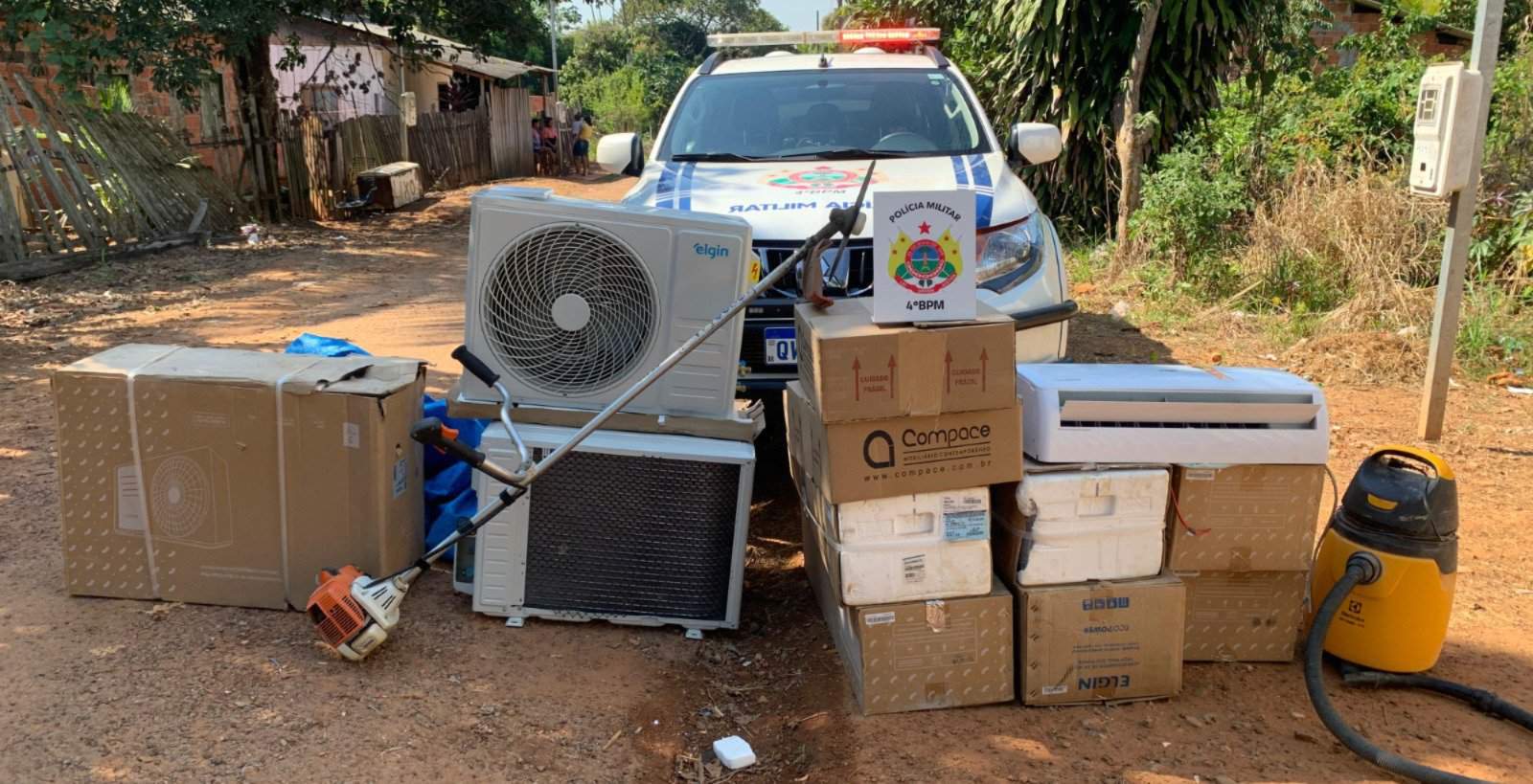 Polícia Militar recupera objetos furtado em Senador Guiomard