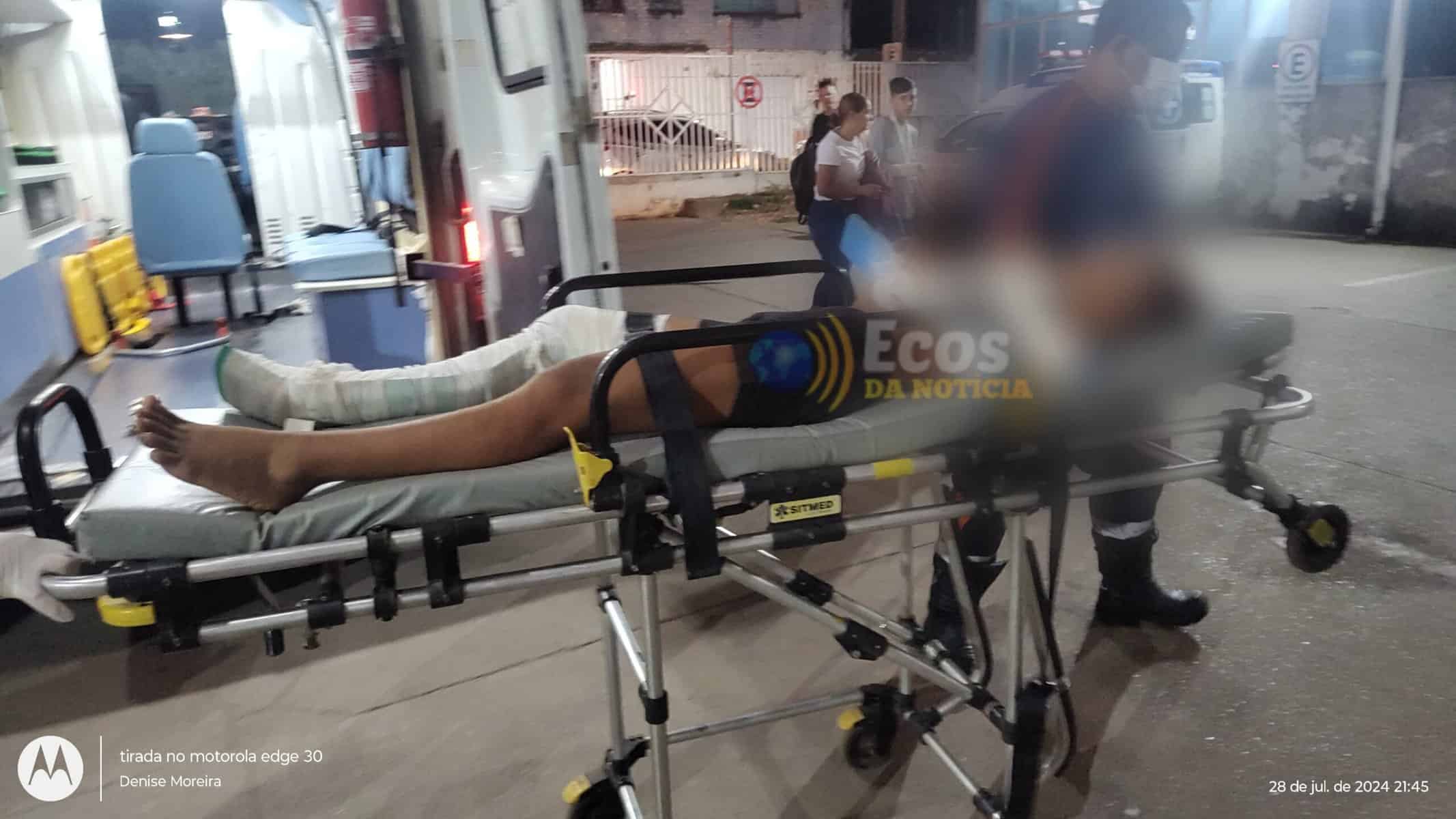 Adolescente de 16 anos se envolve em grave colisão com caminhonete