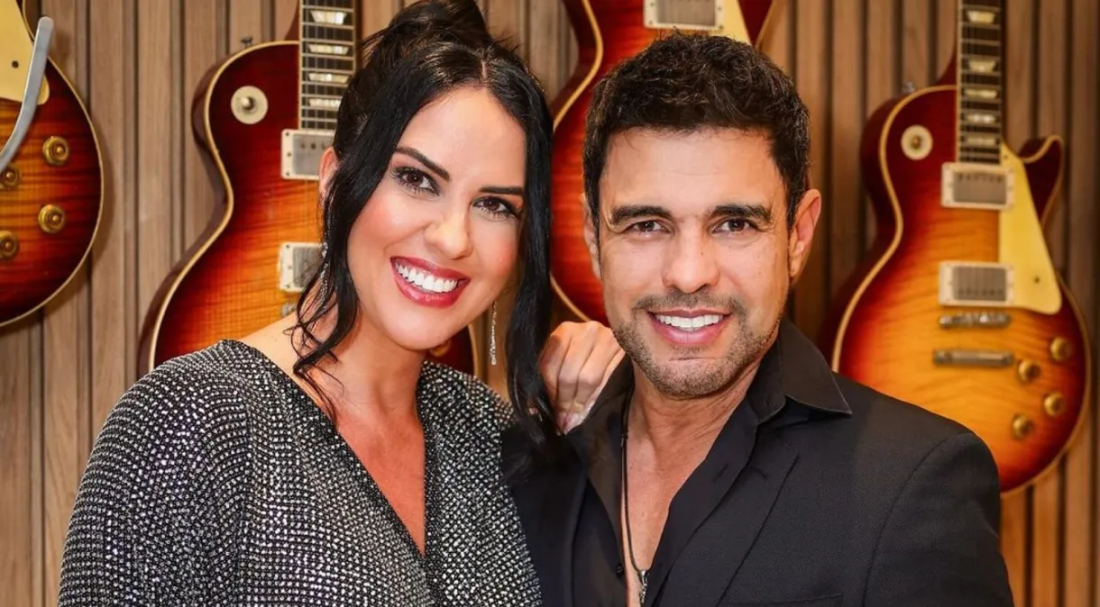 Graciele Lacerda anuncia que está grávida de Zezé Di Camargo