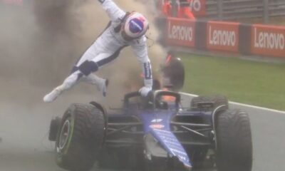 O terceiro treino livre do Grande Prêmio dos Países Baixos foi interrompido após uma batida violenta do piloto Logan Sargeant, da Williams  |   Bnews - Divulgação Fórmula 1