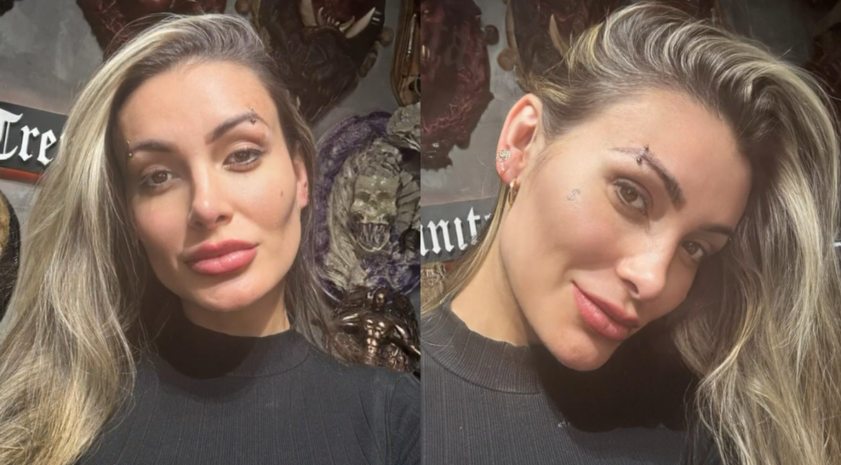 Após bifurcar língua, Andressa Urach põe 11 piercings: “Sem medo do inferno”