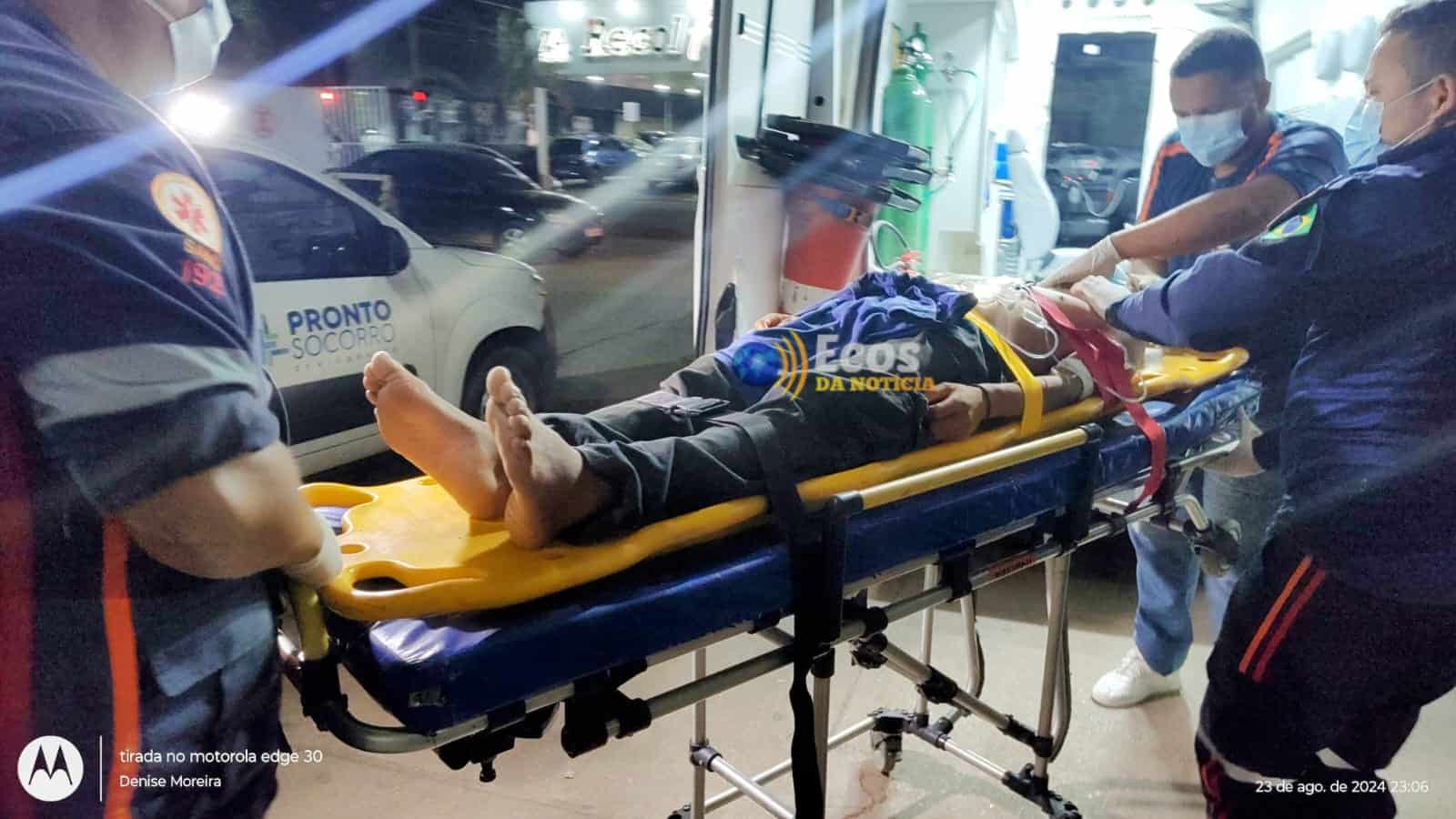 Colisão entre motocicleta e animal deixa garoto ferido na zona rural de Rio Branco