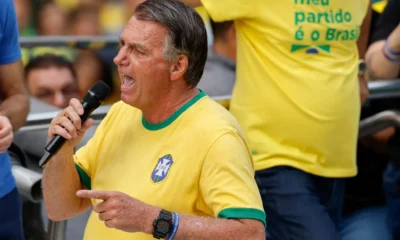 2024-09-07T195119Z_1502958456_RC2VV9A7N82G_RTRMADP_3_BRAZIL-POLITICS O ex-presidente do Brasil Jair Bolsonaro participa de um protesto contra o Supremo Tribunal Federal do Brasil no Dia da Independência, na Avenida Paulista, São Paulo, Brasil, em 7 de setembro de 2024. REUTERS/Carla Carniel.