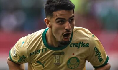 Flaco López celebra gol em Vasco x Palmeiras, duelo do Campeonato Brasileiro
Imagem: DIOGO NEVES DE CARVALHO/W9 PRESS/ESTADÃO CONTEÚDO