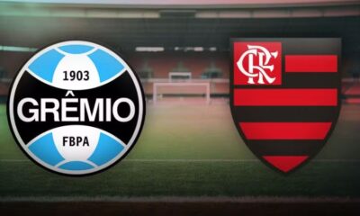 Grêmio x Flamengo pela 27ª rodada do Campeonato Brasileiro — Foto: Editoria de Arte
