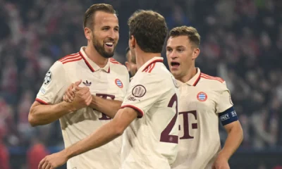 Bayern-Kane-Zagreb-goleada-historica-e1726606708771 Kane em goleada histórica do Bayern na Champions League • Sebastian Widmann/Getty Images