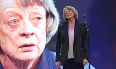 Maggie Smith ao vencer o Prêmio Natasha Richardson de Melhor Atriz no London Coliseum em novembro 24 de outubro de 2019 em Londres, Inglaterra. • David M. Benett/Dave Benett/Getty Images