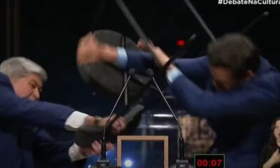 Datena e Pablo Marçal — Foto: Reprodução