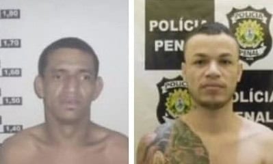 Fugitivos utilizaram ferros da própria estrutura da cela para fazer buraco em laje — Foto: Reprodução