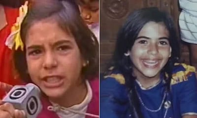 Menina do vídeo 'Que xou da Xuxa é esse' — Foto: Reprodução/Globoplay e Instagram