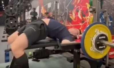 Homem é estrangulado com a barra de supino no pescoço durante treino em academia em Taiwan — Foto: Reprodução