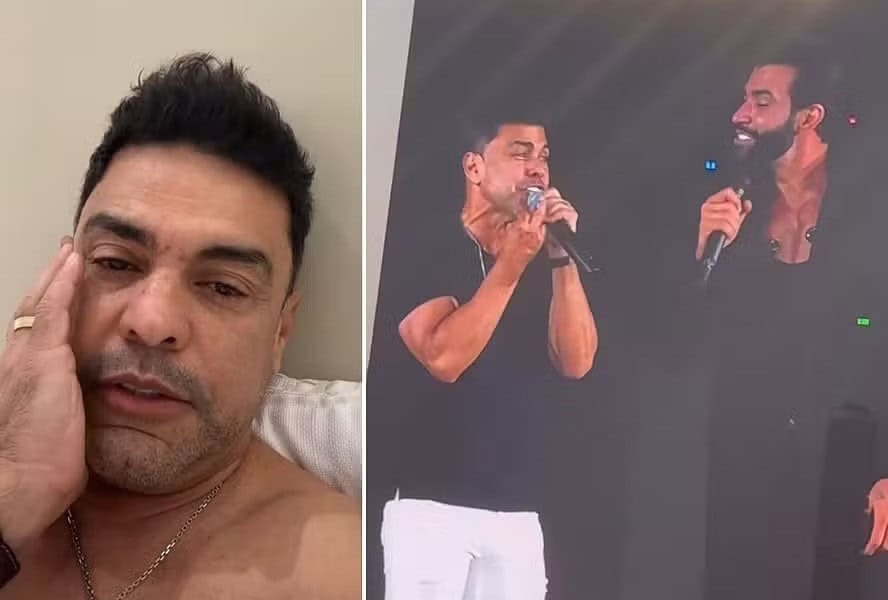 WhatsApp Image 2024-09-23 at 15.24.54 Zezé Di Camargo se explica após desafinar em show de Gusttavo Lima — Foto: Instagram