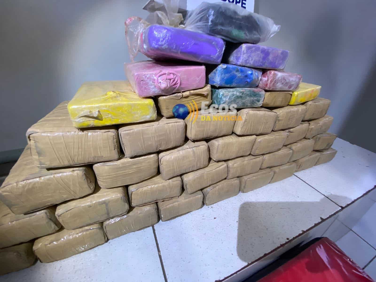 ROTAM prende homem com mais de 42 kg de drogas em Rio Branco