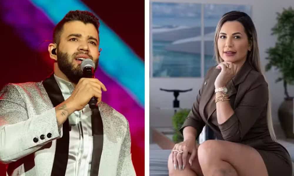 Gusttavo Lima e Deolane Bezerra — Foto: Érico Andrade/g1 e Marcelo Brandt/g1