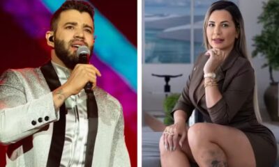 Gusttavo Lima e Deolane Bezerra — Foto: Érico Andrade/g1 e Marcelo Brandt/g1