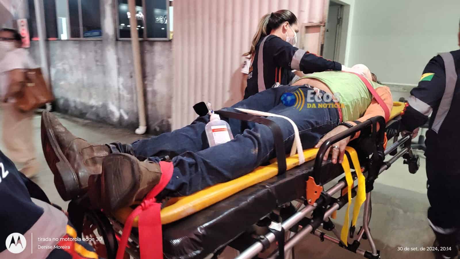 Homem de 42 anos sofre queda de bicicleta na AC-40, bairro Vila Acre