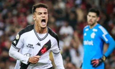 coutinho Philippe Coutinho empatou para o Vasco quase no fim da partida • Matheus Lima/Vasco