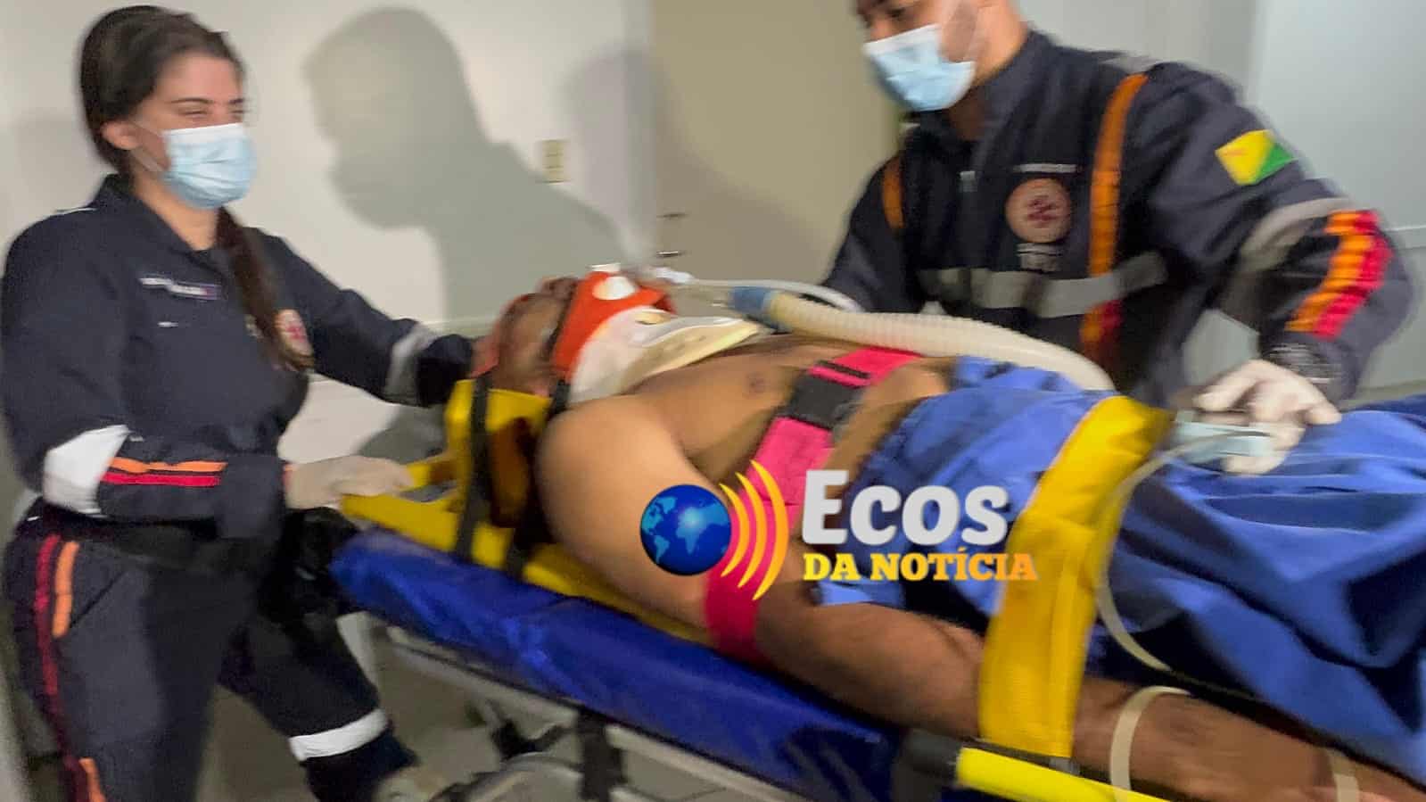 Jovem é espancado na Calvagada e vai parar intubado no  PS