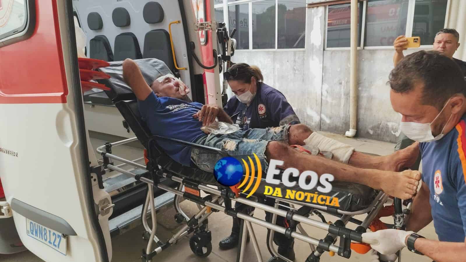 Capotamento na BR-364 deixa homem ferido próximo a Bujari no Acre