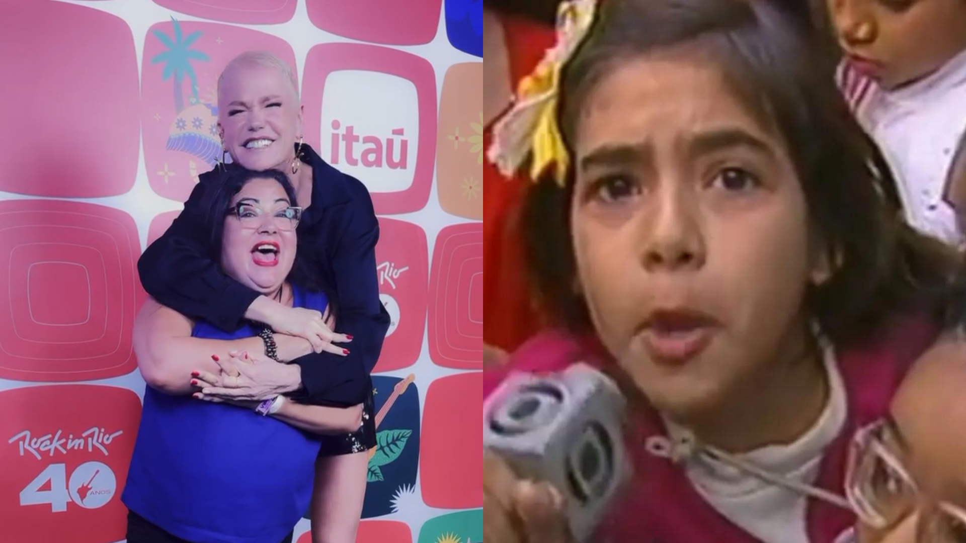 Xuxa encontra mulher do meme “Que Xou da Xuxa é esse?” no Rock in Rio