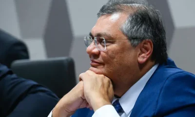 Flávio Dino durante sabatina na Comissão de Constituição e Justiça (CCJ) do Senado Federal (Foto: Marcos Oliveira/Agência Senado)