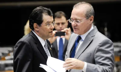 Eduardo Braga e Renan Calheiros (Foto: Pedro França/Agência Senado)