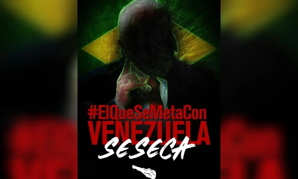 Design-sem-nome-100 Publicação da Polícia Nacional da Venezuela com imagem borrada de Lula • Reprodução