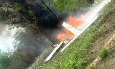 Aeronave sem plano de voo, ignorou as ordens e optou por realizar um pouso forçado • Divulgação/FAB