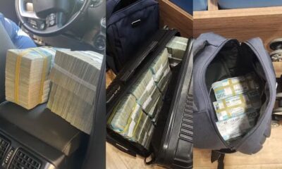 PF prendeu três pessoas com quase R$ 5 milhões para, supostamnete, comprarem votos em cidade do Pará — Foto: PF/Reprodução