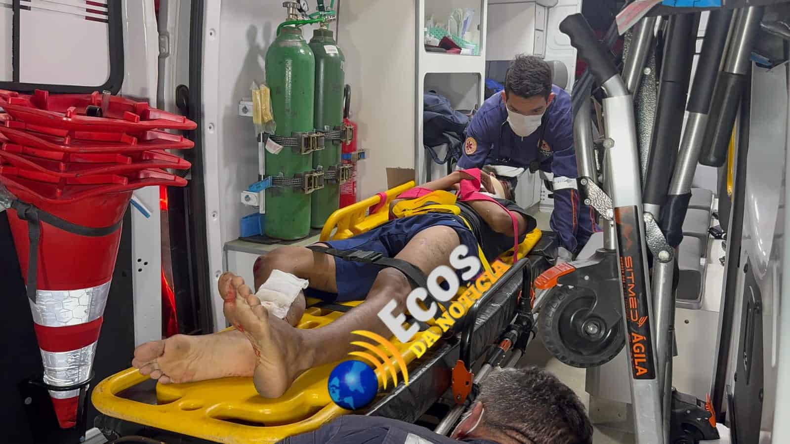 Motociclista avança preferencial e provoca acidente em Rio Branco