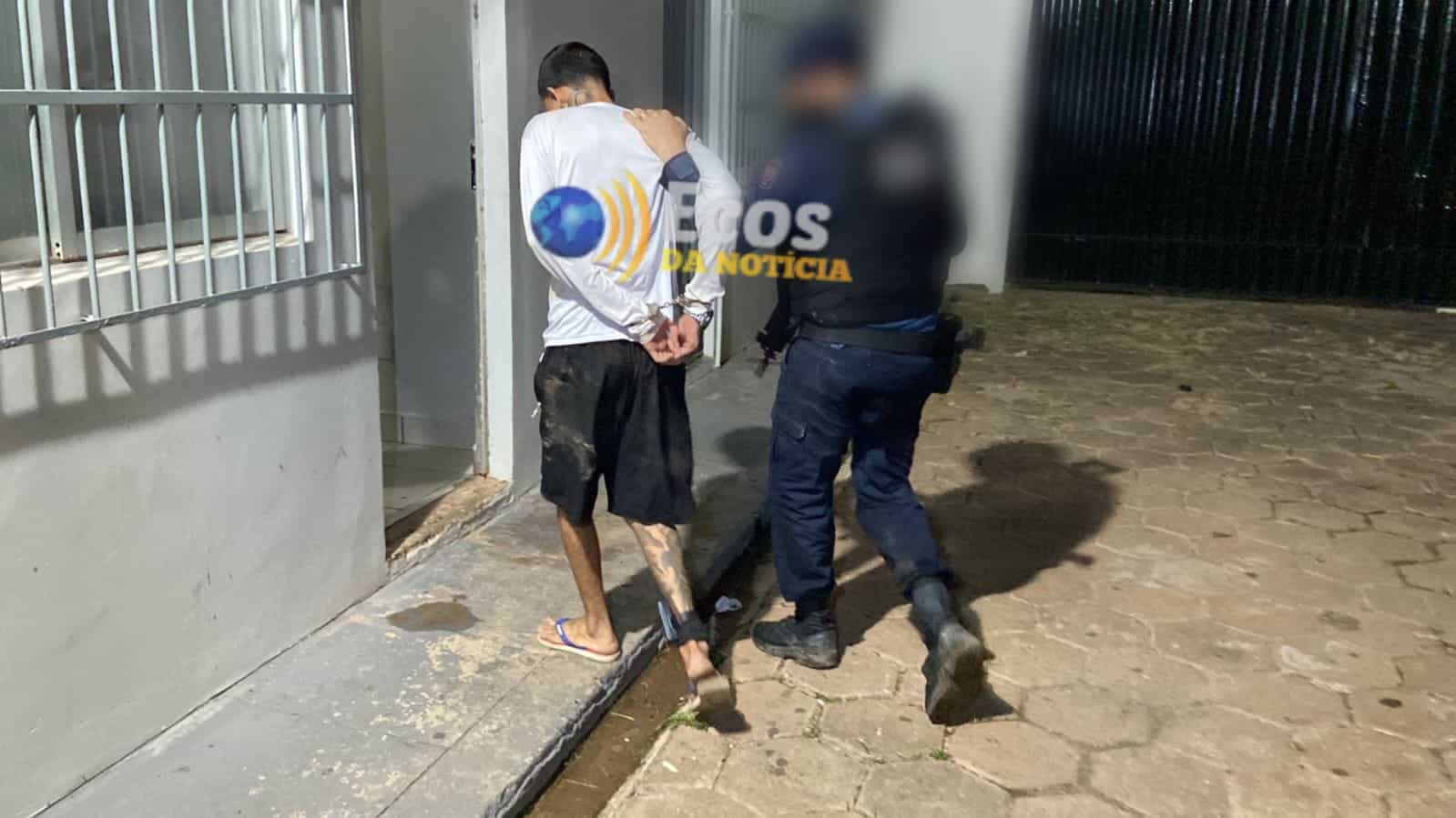 Polícia Militar prende monitorado da justiça no bairro Taquari