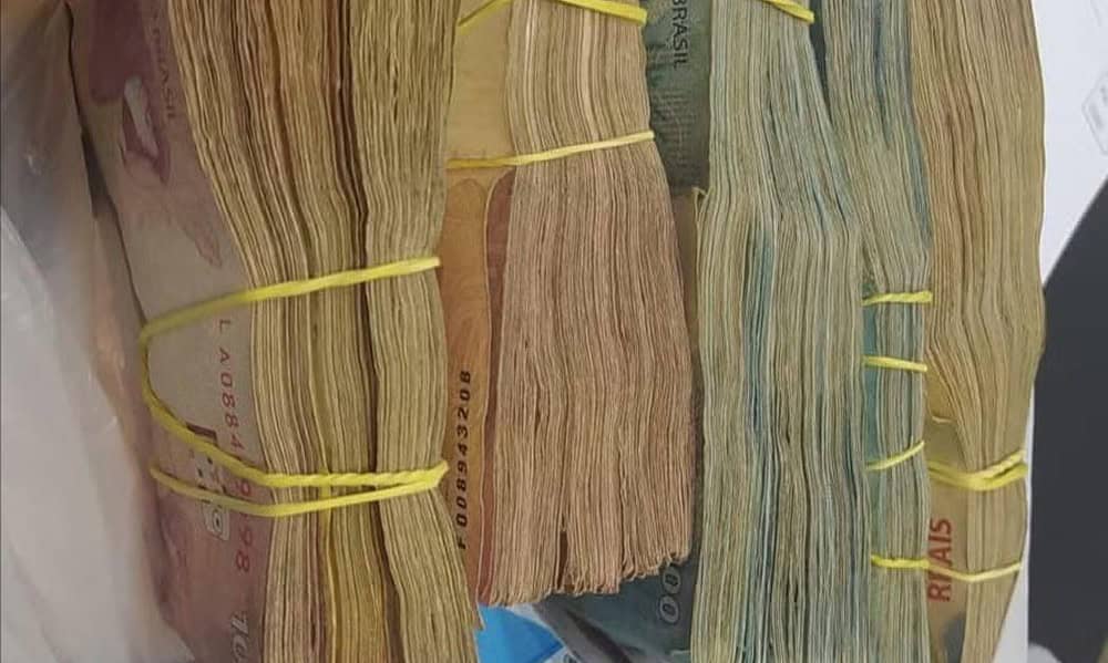 WhatsApp Image 2024-10-06 at 16.43.12 Dinheiro foi apreendido pela PF — Foto: Asscom/Polícia Federal