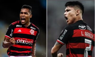 Alex Sandro e Luiz Araújo, do Flamengo — Foto: rep/ instagram