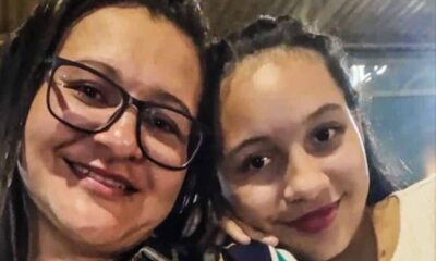 Mayara da Silva, mãe, à esquerda, e Maysa da Silva, filha, à direita I Arquivo pessoal/cedida