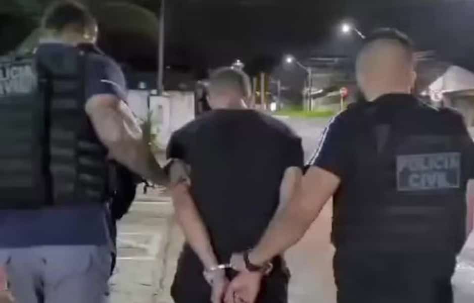 WhatsApp Image 2024-10-16 at 17.07.35 Homem foi preso nessa terça-feira (15) em Cruzeiro do Sul — Foto: Reprodução/Polícia Civil