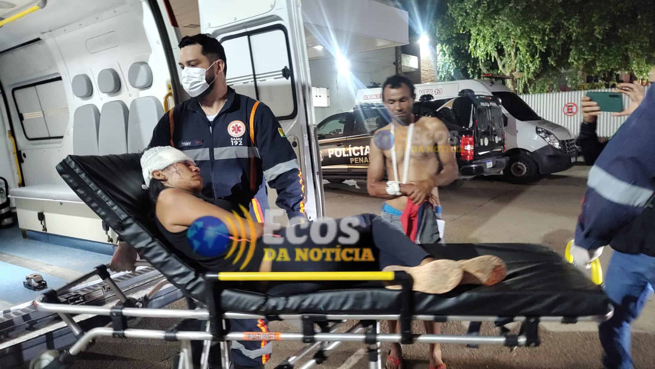 Casal fica ferido após colidir moto com capivara em Rio Branco