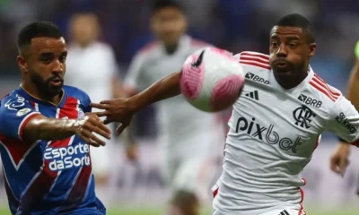 bahia-flamengo-brasileirao-e1728170008596 Lance de Bahia x Flamengo pela 29ª rodada do Campeonato Brasileiro • Gilvan de Souza / CRF