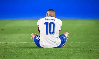Mbappé na vitória da França sobre a Áustria • Twitter/Equipe de France