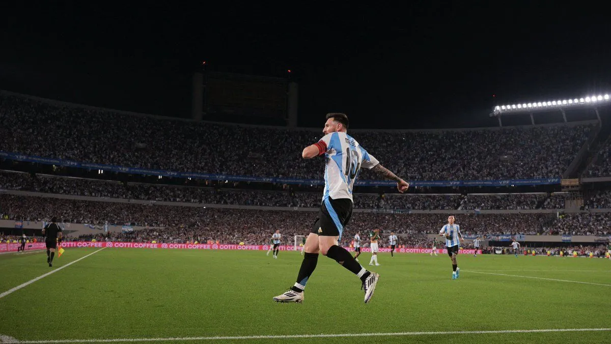 Messi dá show, atinge nova marca histórica e Argentina goleia Bolívia pelas Eliminatórias