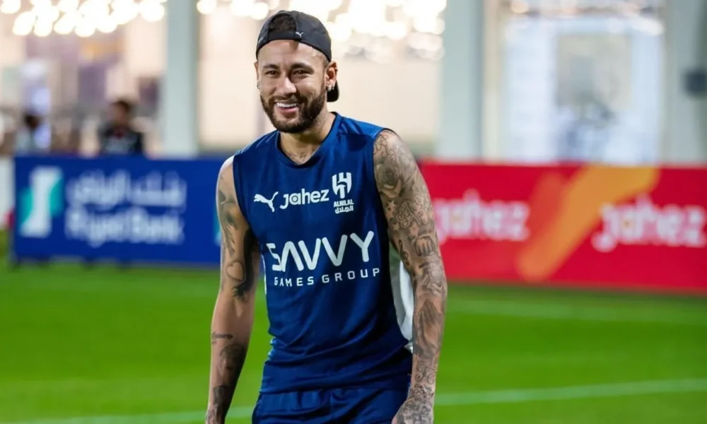 neymar-al-hilal-e1725206195667 Neymar durante treino no Al-hilal • Reprodução/Instagram