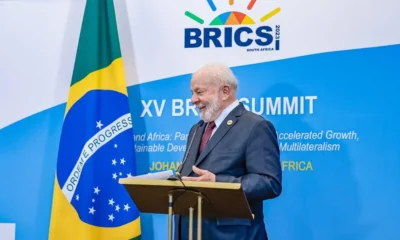 Presidente Lula em encontro de líderes do Brics, na África do Sul, em 2023 — Foto: Ricardo Stuckert/Presidência da República
