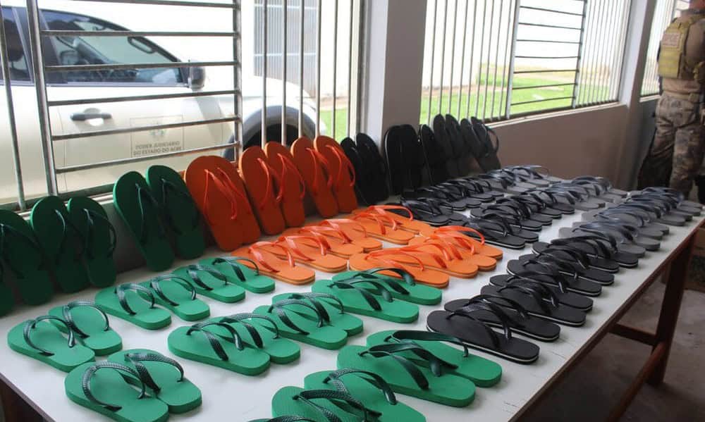 3-1024×682 Iapen e TJ/AC inauguram primeira fábrica de chinelos dentro do sistema prisional do Estado. Foto: Zayra Amorim/Iapen