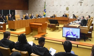 Ministros durante sessão plenária no STF (Foto: Carlos Moura/SCO/STF)