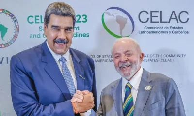 Luiz Inácio Lula da Silva (PT), presidente do Brasil, se reúne com Nicolás Maduro, presidente da Venezuela • Ricardo Stuckert / PR