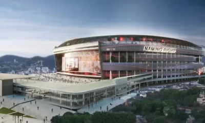 Flamengo-estadio Imagem do projeto do estádio do Flamengo • Reprodução