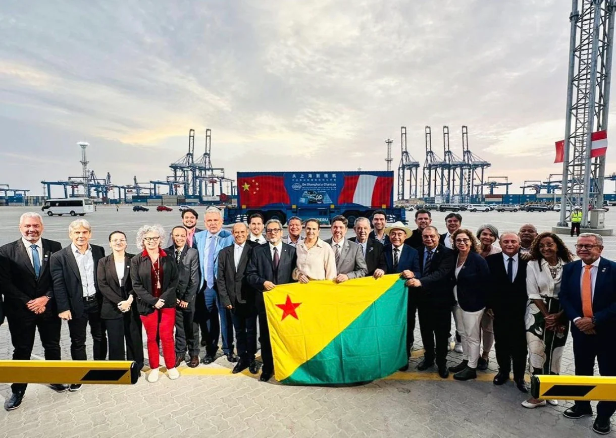 Autoridades e empresários acreanos prestigiam inauguração do Porto de Chancay, no Peru